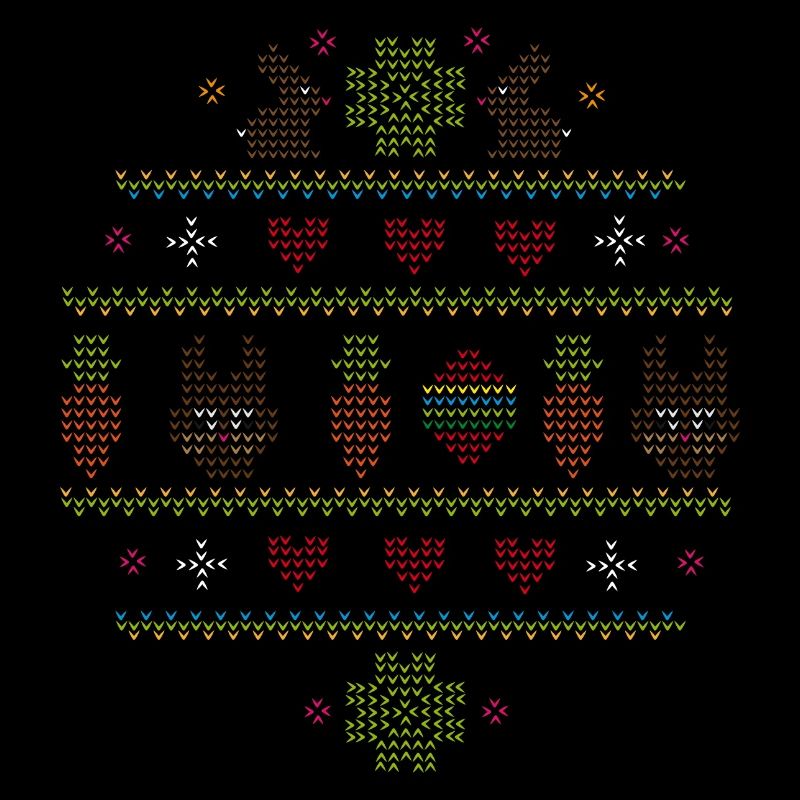 Easter motifs in knitting pattern style for Easter