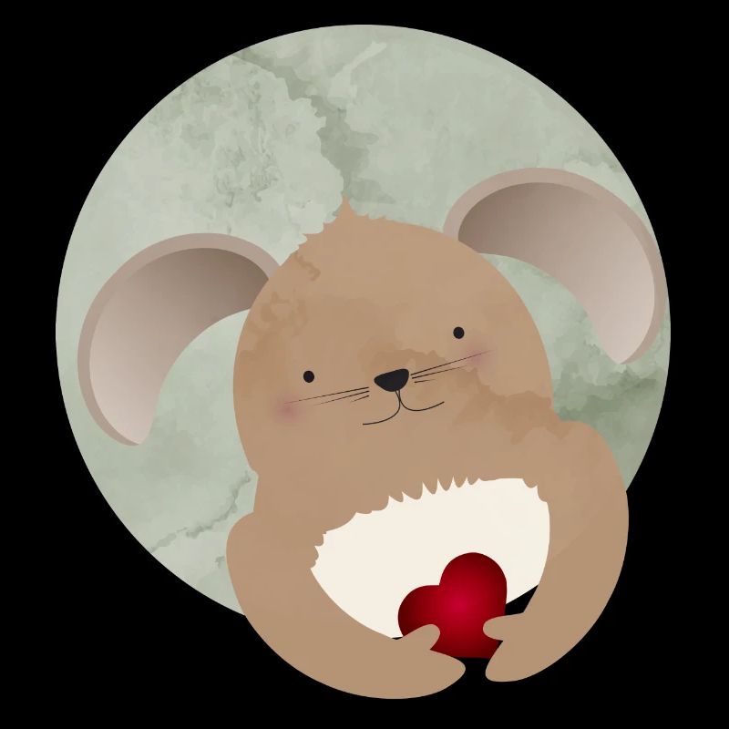 lapin mignon avec un cœur pour la Saint-Valentin