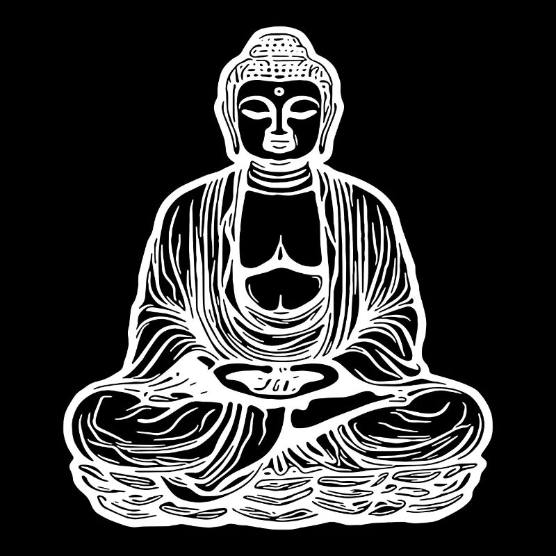 Bouddha d’Extrême-Orient Lotus Méditation Style de tatouage