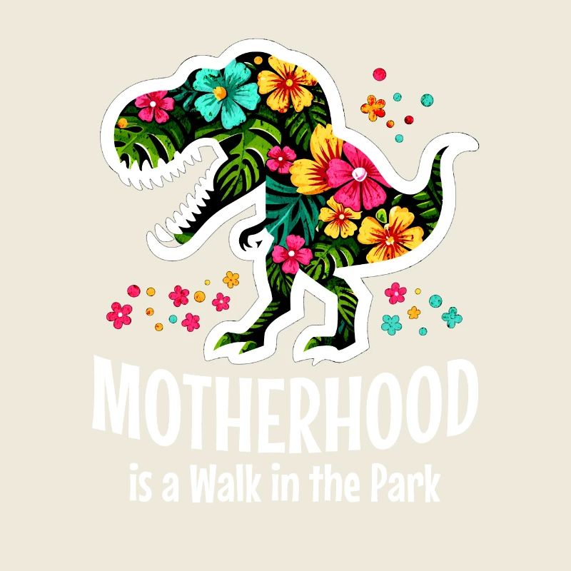 Muttersein ist ein Spaziergang im Park