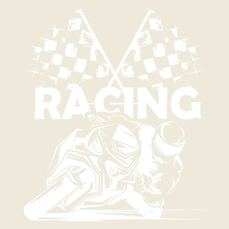 Symbole de course de moto Drapeau à damier Logo de piste de course