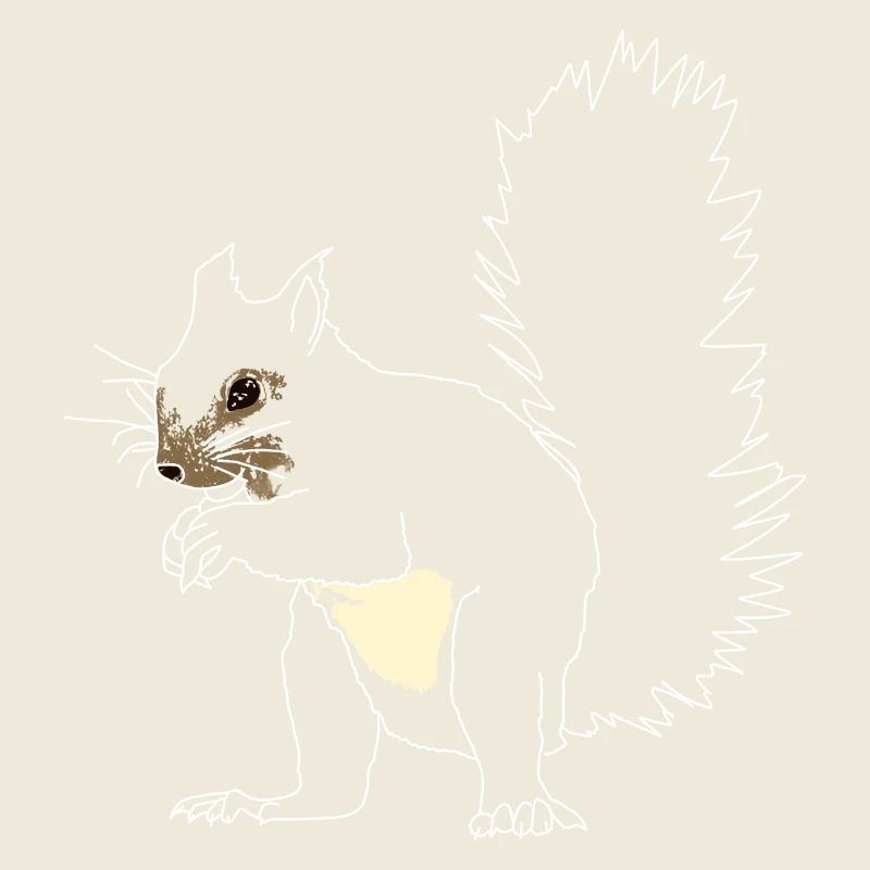 Squirrel lineart