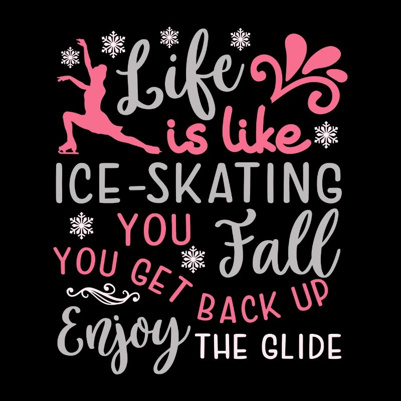 Skating Life Tshirt Eiskunstlaufen Geschenkidee