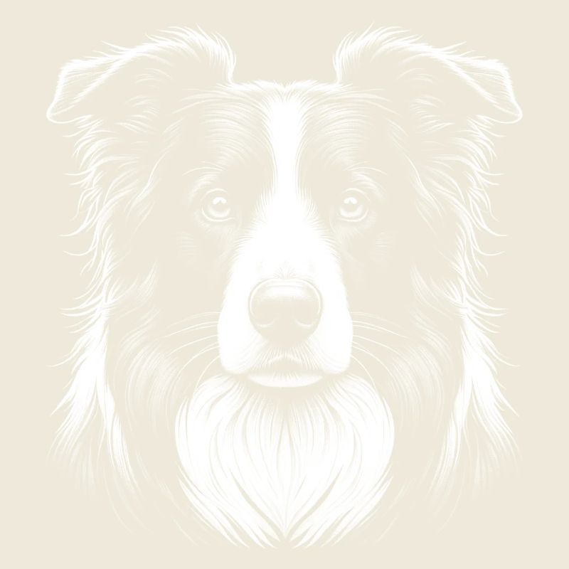 Realistic Border Collie Portrait