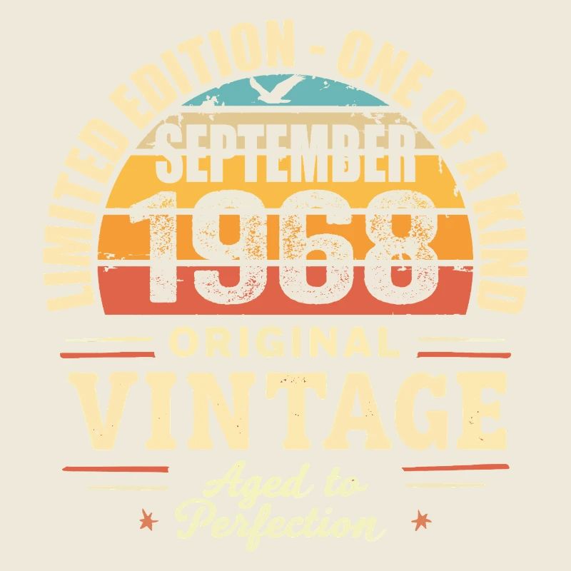 September 1968 Gift 1968 Vintage September 1968