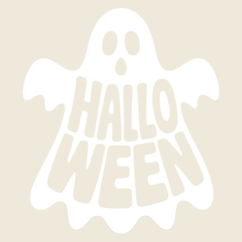 Halloween Ghost - Cool Spooky Logo