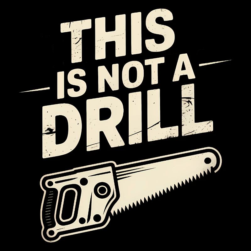 This is not a Drill - Funny Tools T-Shirt