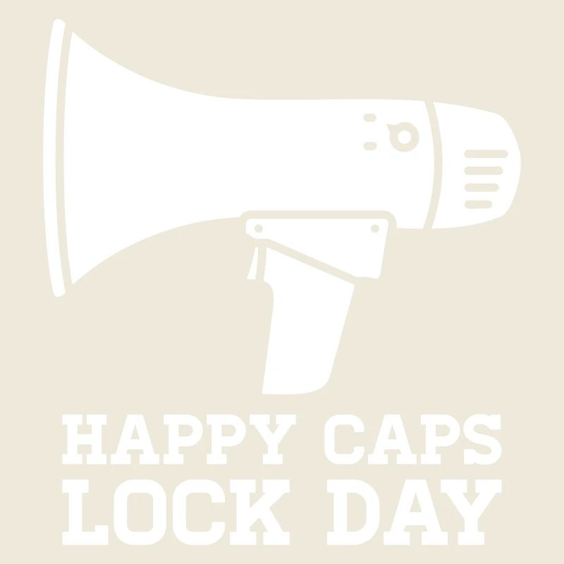 Megafon Happy Caps Lock Day Nerd 
