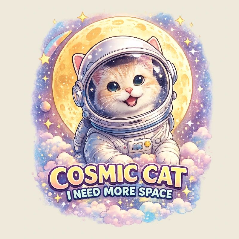 Cosmic Cat - Chat mignon dans l’espace