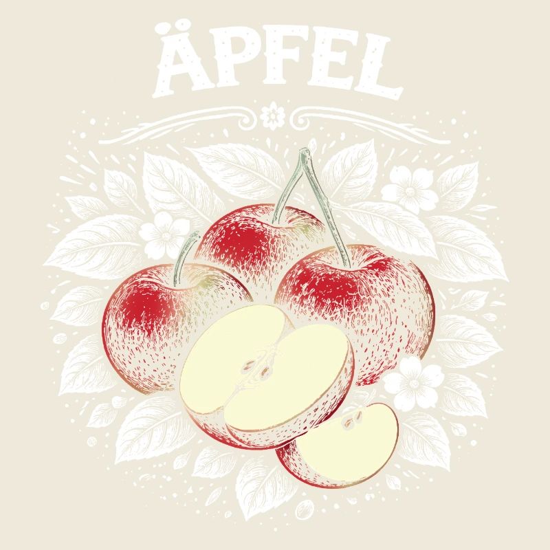 Apple Still Life Black & White Vintage