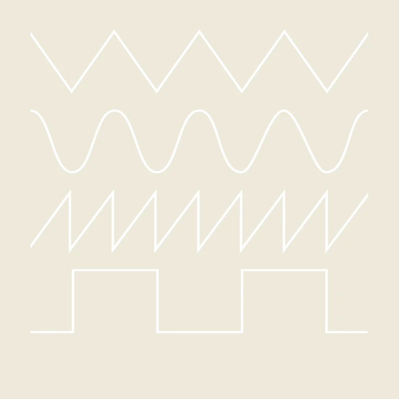 Synthesizer Waveforms (white font) #1