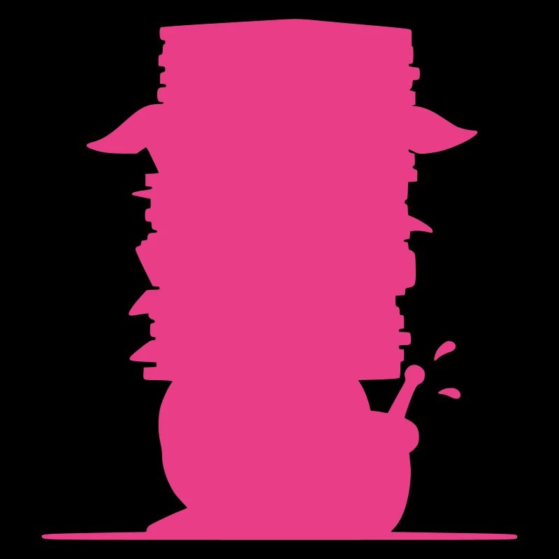 Snail File Stack Silhouette