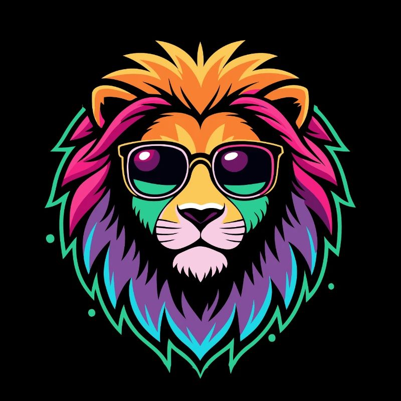 Rainbow Lion Sunglasses