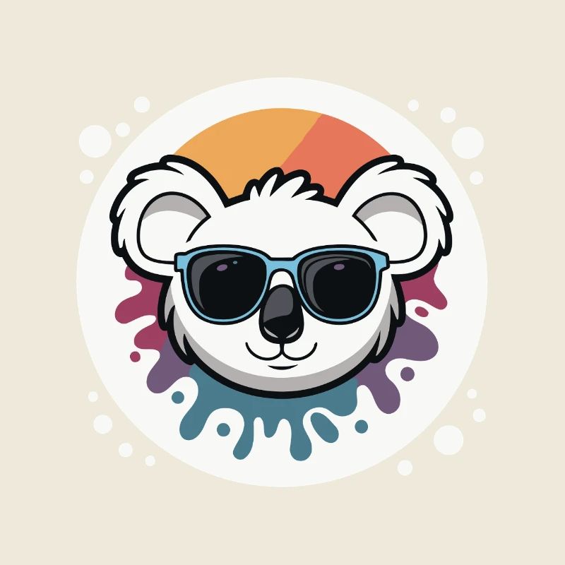 Solarkoala in Farbbrille