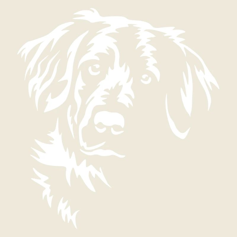 Flat-coated Retriever Head "Black Edition"