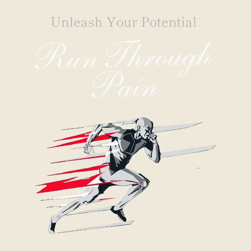 Motivation pour courir et jogging, design de coureur sprint