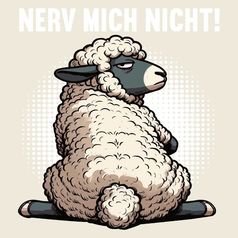 Nerv Mich Nicht Schaf Schafe Schäfer Schafhalter 