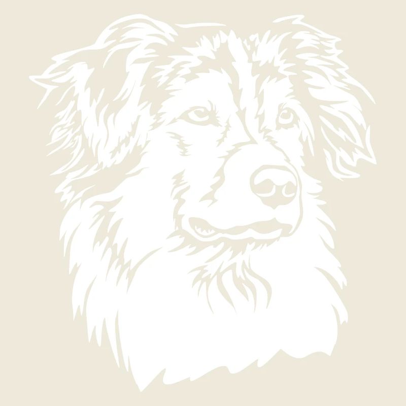 Australian Shepherd Head "Black Edition"