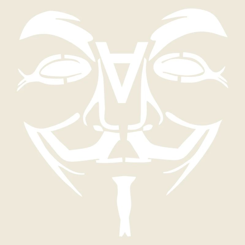 Visage de conception anonyme avec un