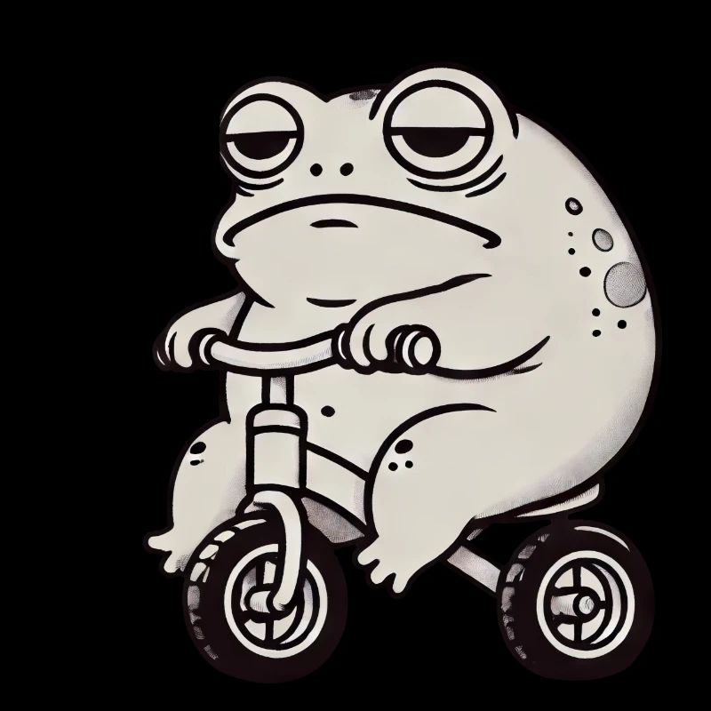 Frog Toad Toad Balance Bike Tricycle Funny Whimsical