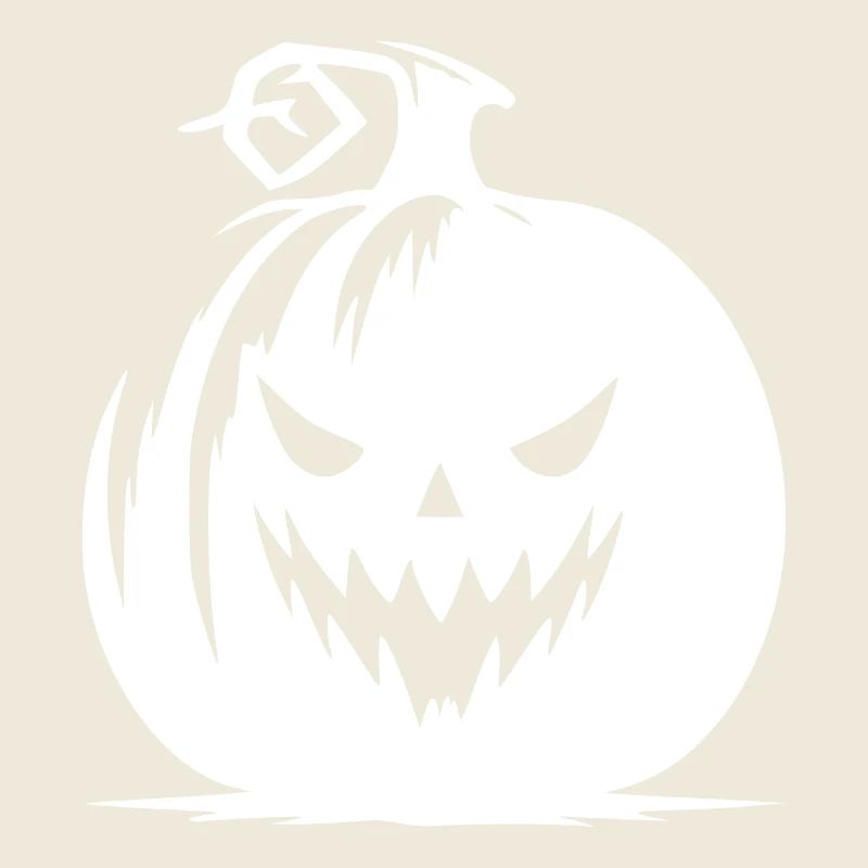 Evil grinning pumpkin lantern with nasty look