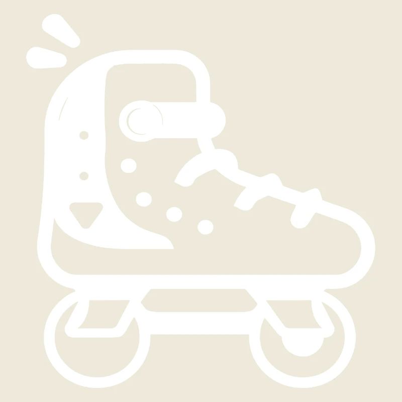 Rollschuhe Cartoon Stil