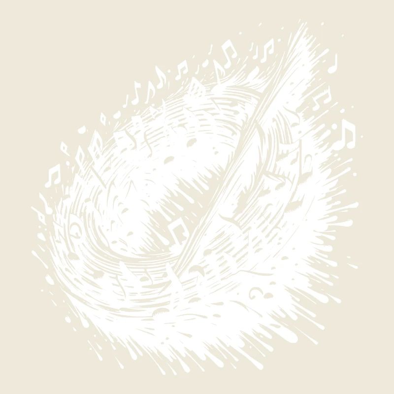 Circling Music Notes Scale Circle