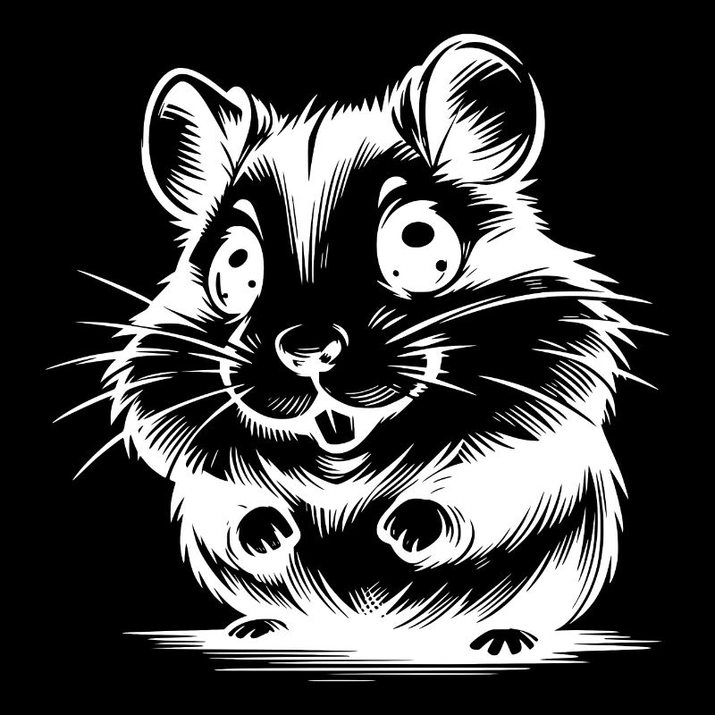 Bébé hamster mignon enfants dessin