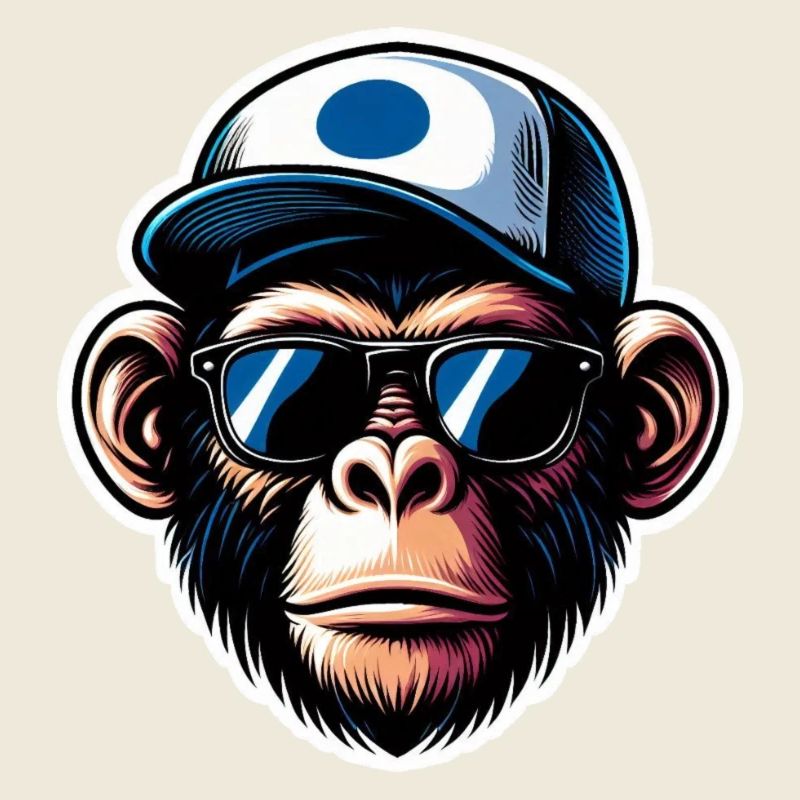Monkey Glasses Cap