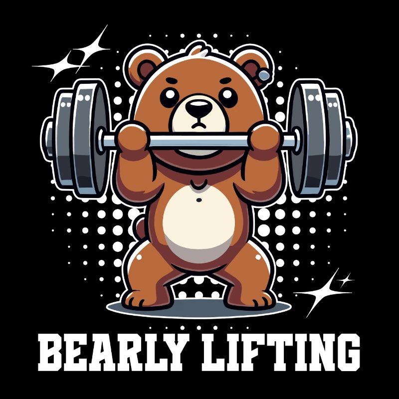 Bearly Lifting – Lustiges Teddy-Workout-Design