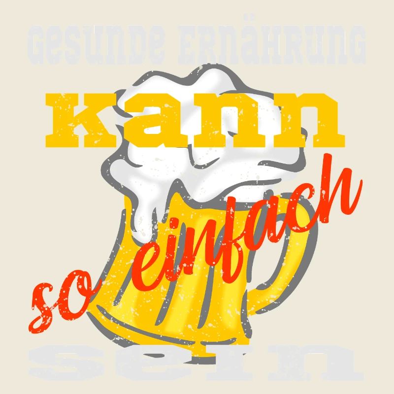 Bierkrug mit einem Spruch