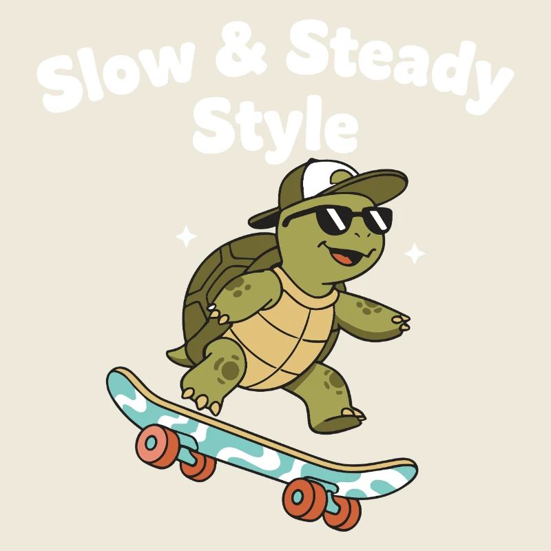 Langsam Skate Schildkröte