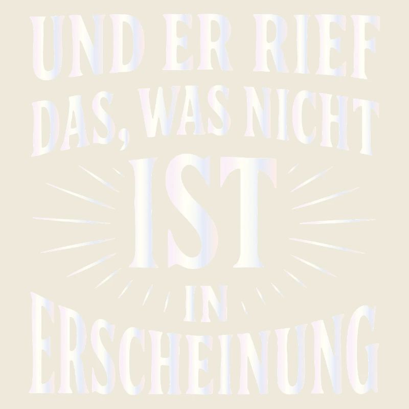 And he called forth that which is not