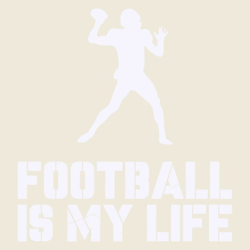 Silhouette du football, c’est ma vie