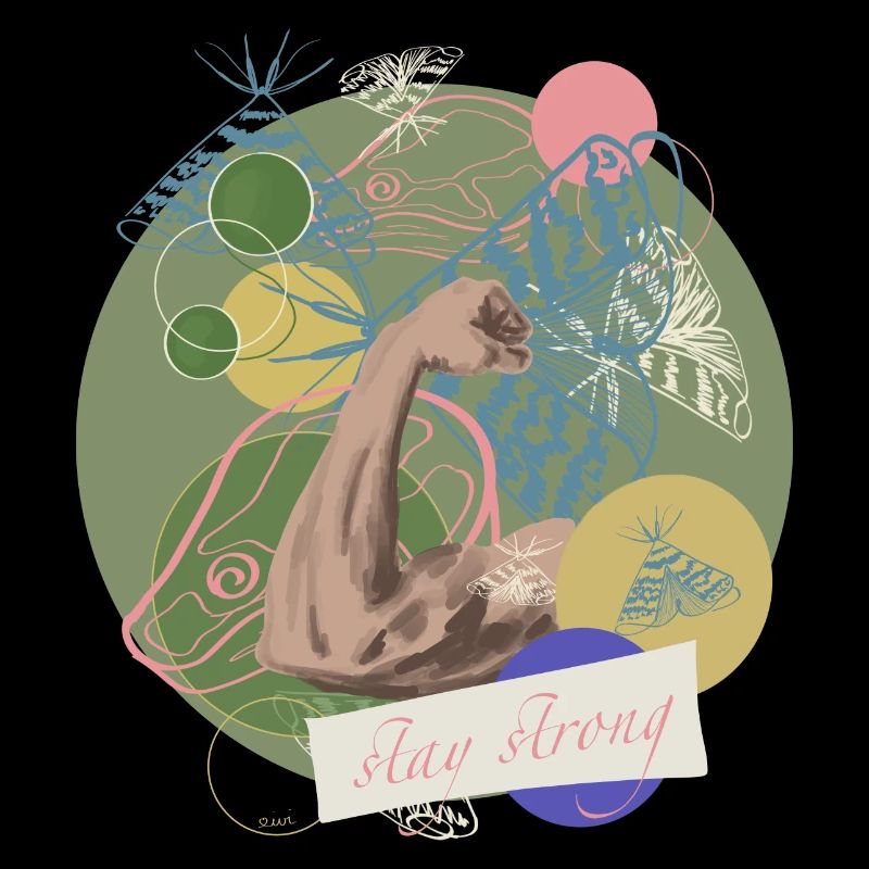 Restez fort avec le texte