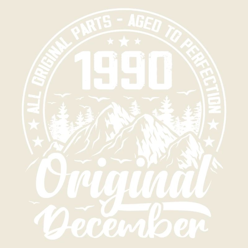 Dezember 1990 Original 34 Jahre altes Geburtstagsgeschenk