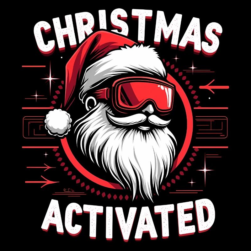 Christmas Mode - Weihnachtsmann mit Skibrille