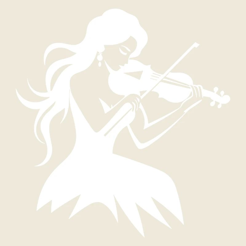 Fiddle Girl Drawing