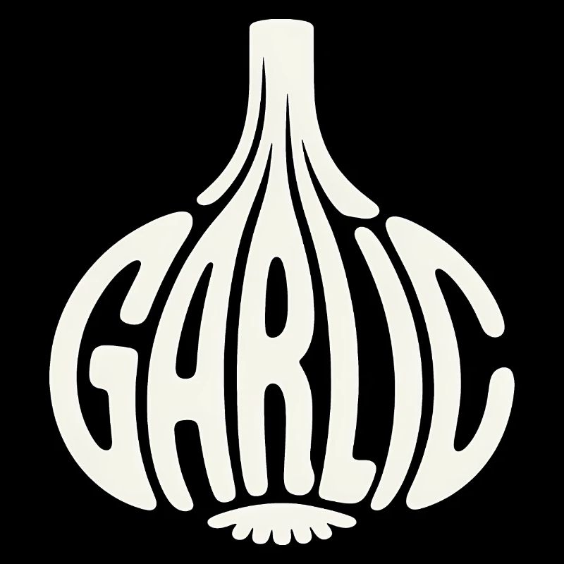 Knoblauch - Cool Vegetable Logo