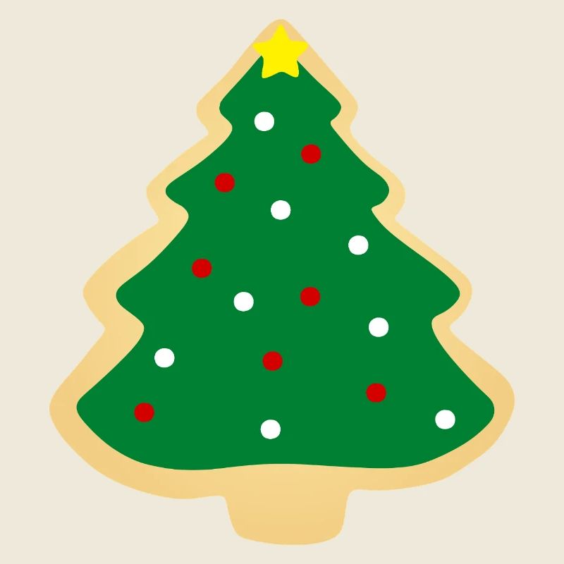 Biscuit sapin de Noël