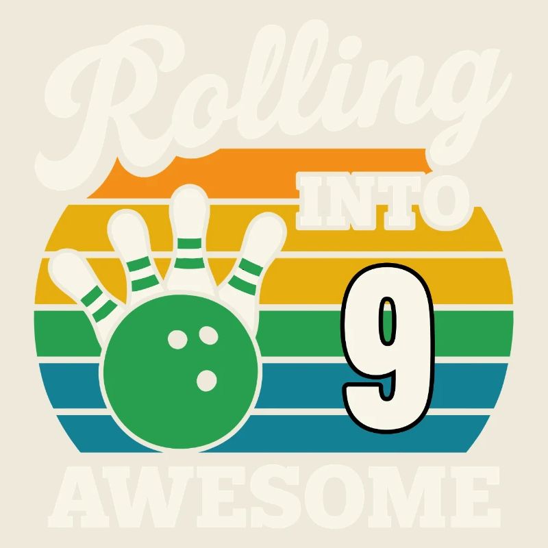Rouler en 9 conception de bowling impressionnante