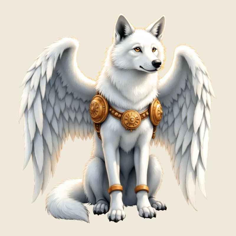 Sky Winged Wolf