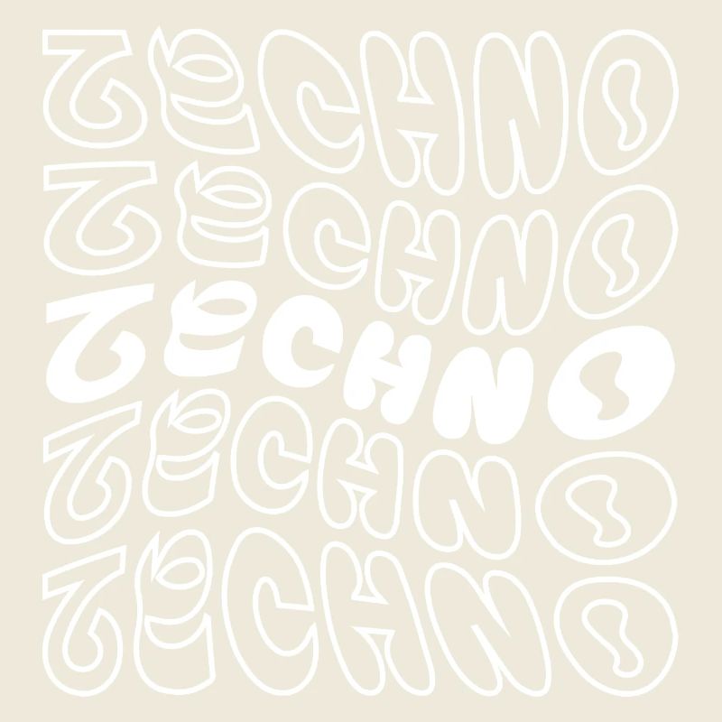 conception de logo géométrique ondulé techno