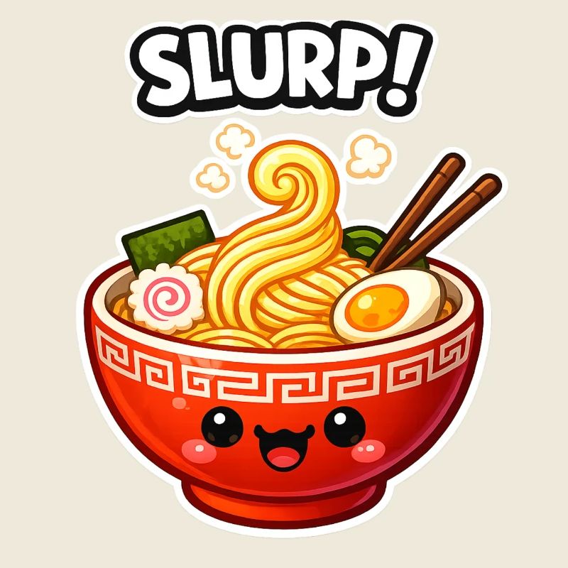 Kawaii Ramen Smiling Bowl