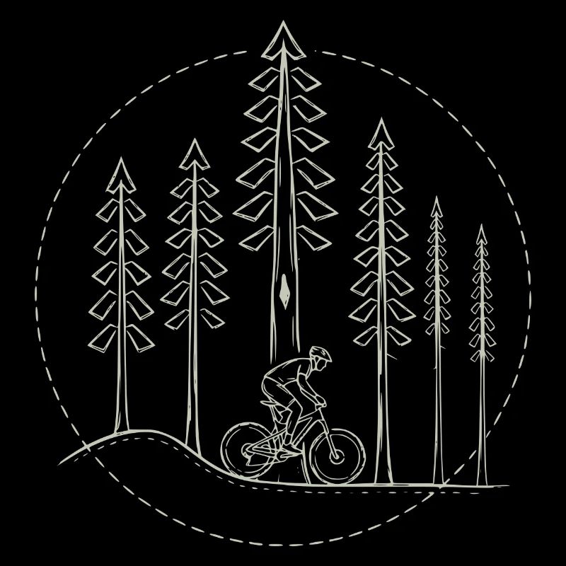 Cyclist in nature