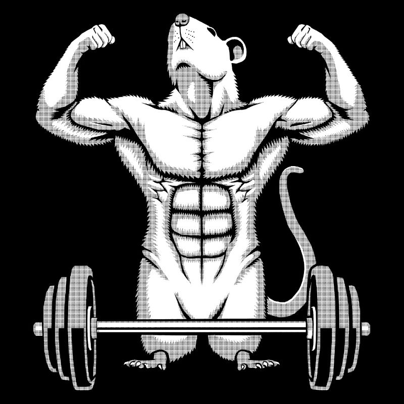 Gym Rat Halftone