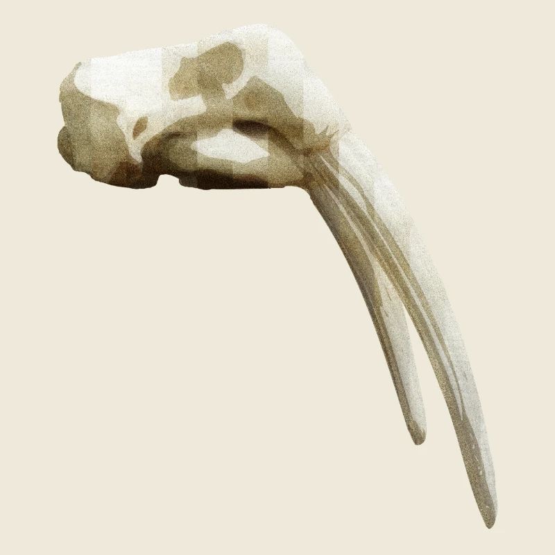 Schädel eines Walross