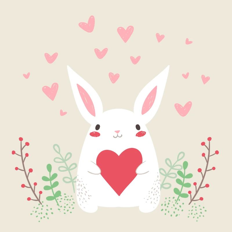 Eastern Bunny Easter Bunny Rabbit Ears Cute LOL