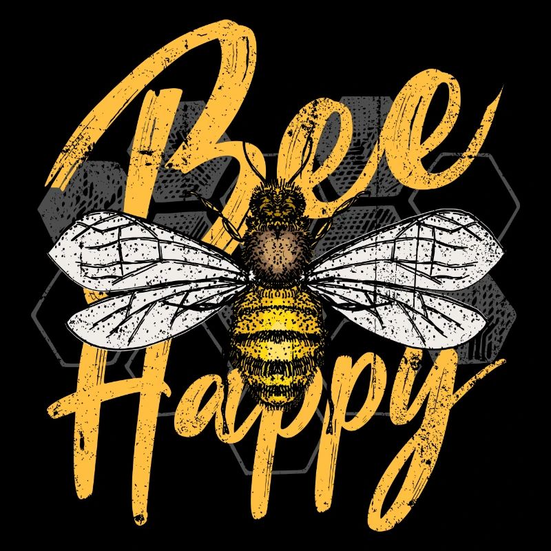 Bee Happy Illustration