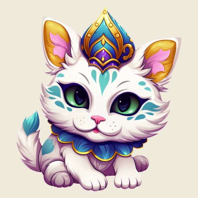 Bande dessinée de carnaval de chat de Mardi Gras